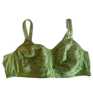 Women Within Comfort Choice Women's Size 46C Easy Enhancer Collection Bra Green